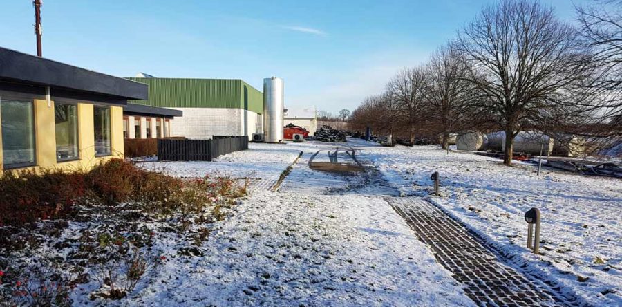 Hovedgade om vinteren